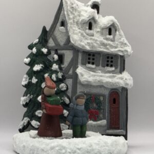 K1984.2 Flat Village House w/Shoppers